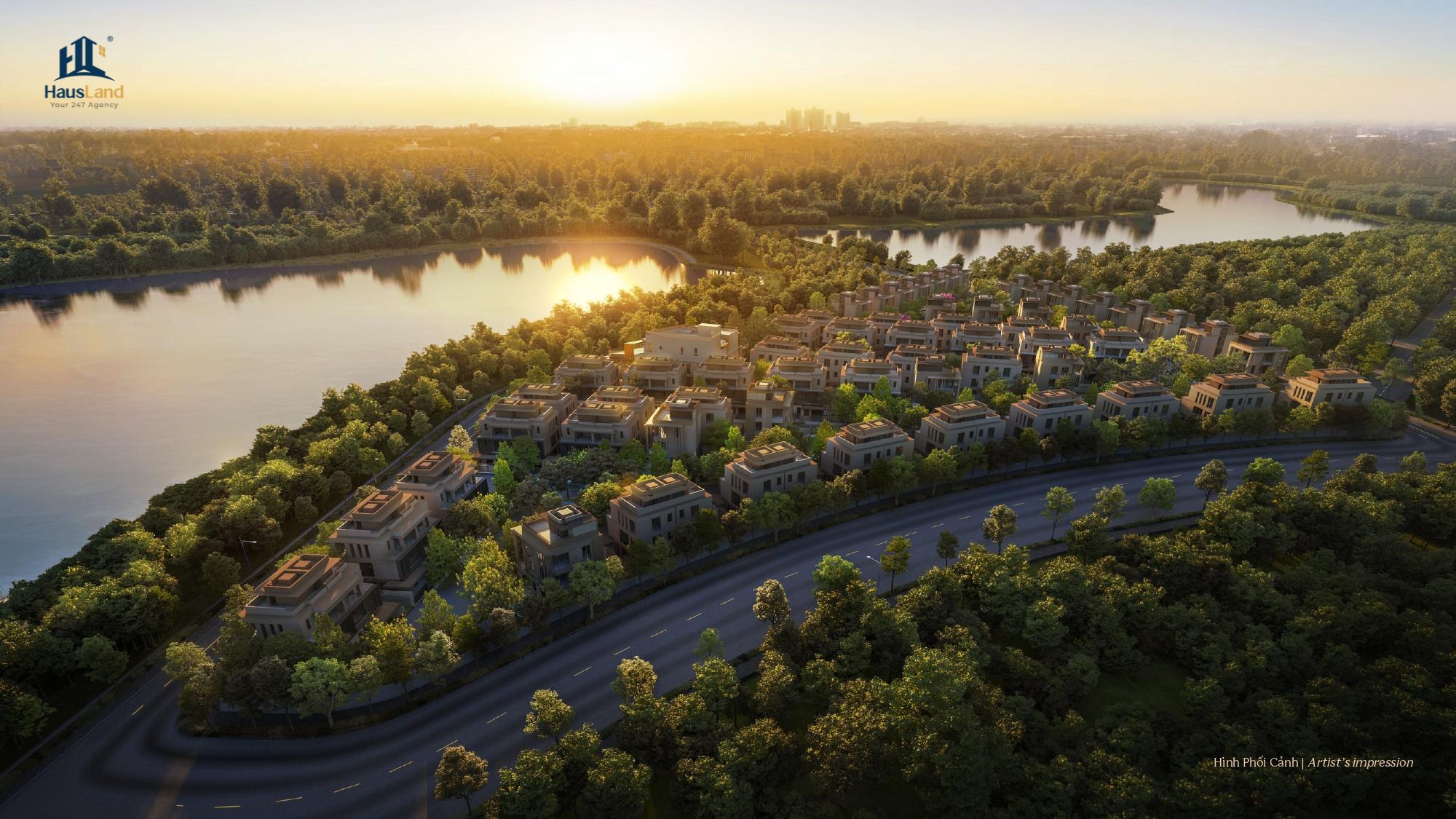 Khám Phá Căn Hộ Mẫu 3PN Orchard Heights Sycamore: Chuẩn Mực Sống Mới Tại Bình Dương Phối cảnh Orchard Mansion