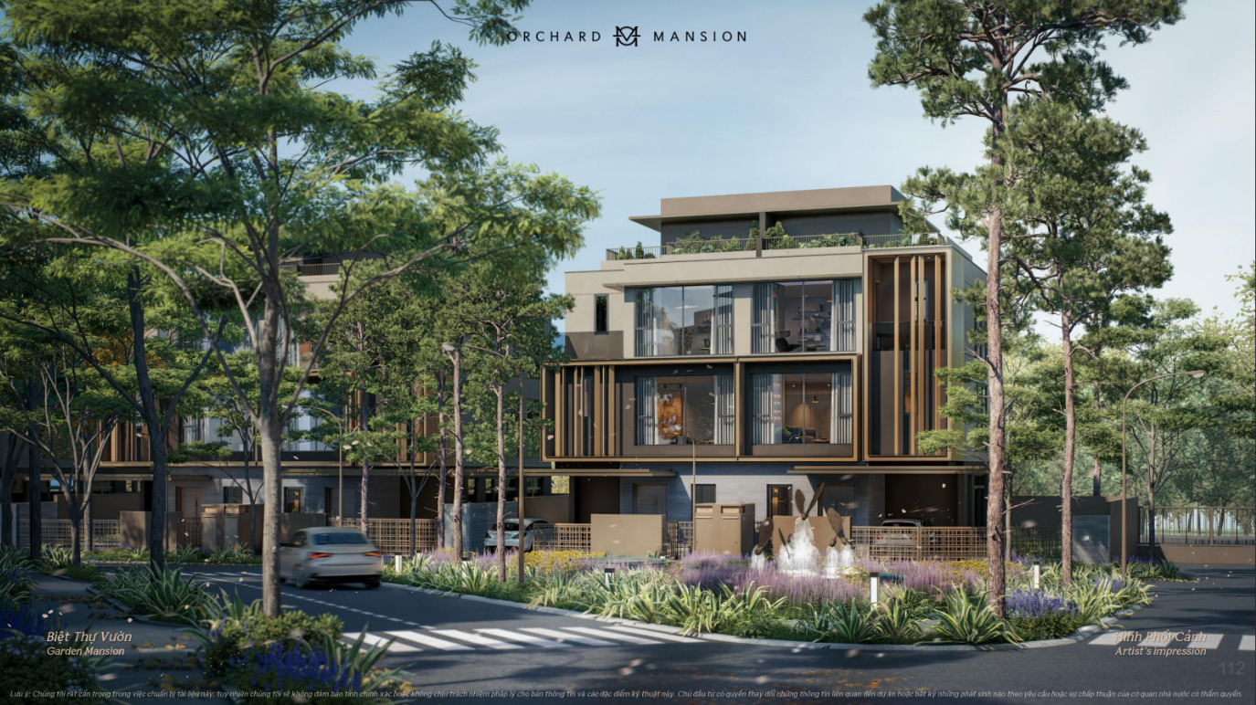 Orchard Mansion – Bộ sưu tập 94 biệt thự giới hạn tại Sycamore Thiết kế kiến trúc biệt thự vườn Orchard Mansion – layout dinh thự thấp tầng