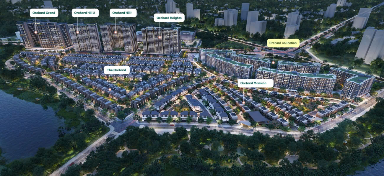 Tổng các phân khu tại Đại đô thị Sycamore 